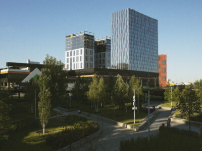 analog-city-landscape-with-buildings-daylight